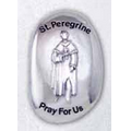 St. Peregrine Patron Saint Thumb Stone